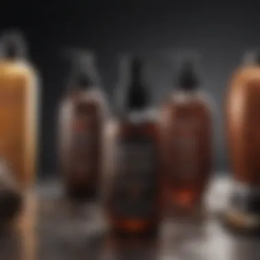 Visual representation of hair repair products