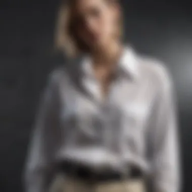 Accessorizing an Oversized Shirt Trendy accessories complementing an oversized shirt
