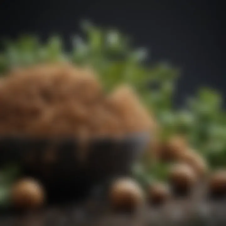 A selection of natural ingredients known to benefit curly hair.