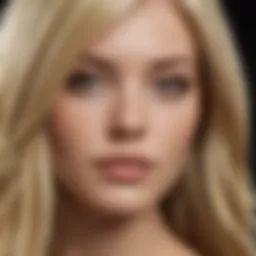 A spectrum of blonde hair shades ranging from platinum to honey.