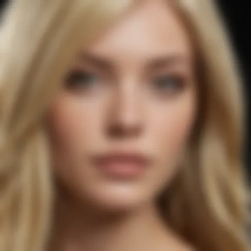 A spectrum of blonde hair shades ranging from platinum to honey.