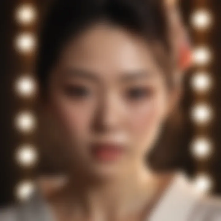 Artistic representation of Japanese beauty rituals