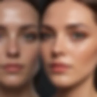 Transformation Through Laser Treatment Before and after comparison of laser treatment results