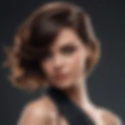 Effortlessly styled hair cascading over shoulders