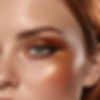 Close-up of Copper Gloss application technique