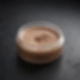 Close-up of MAC Foundation on a skin texture