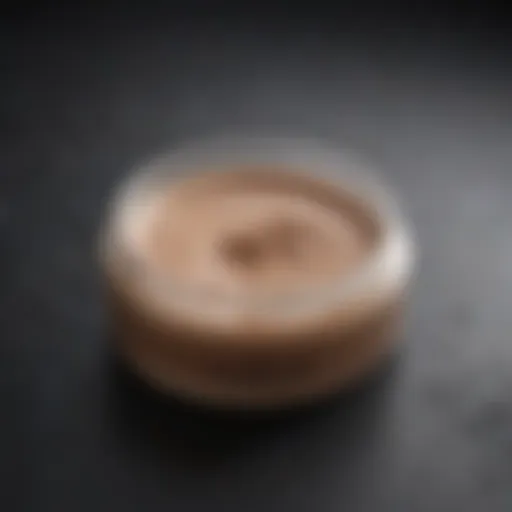 Close-up of MAC Foundation on a skin texture