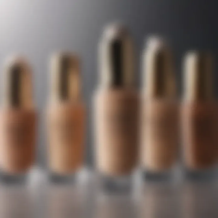 Selection of different foundation types