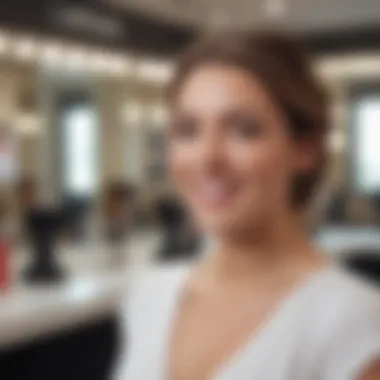 Delighted Client Experience A delighted client experiencing an Ulta Salon service.