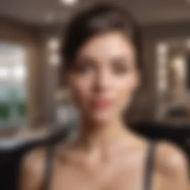 Serene Salon Environment A serene salon environment highlighting professional beauty services.