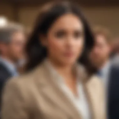 Meghan Markle at a public event in Frank and Eileen