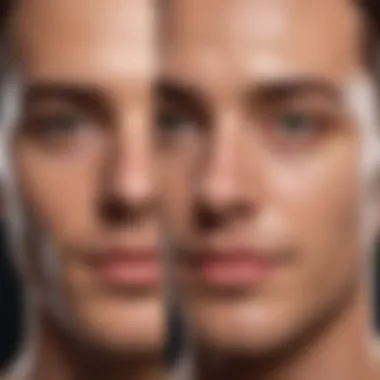 Transformative Effects of Tinted Moisturizer Before and after comparison showing effects of tinted moisturizer