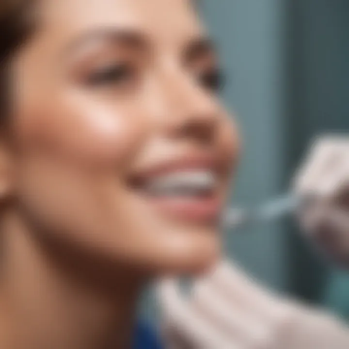 Patient receiving aesthetic dental treatment at Miro Dental