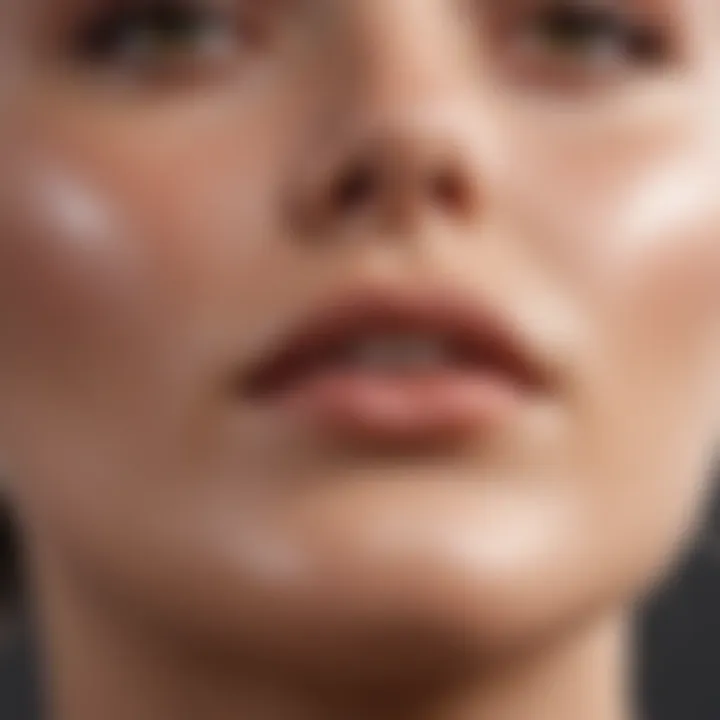 A serene skin type analysis chart for hair removal products