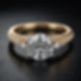 Exquisite diamond engagement ring displayed elegantly