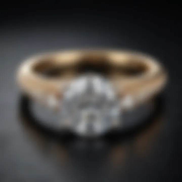 Exquisite diamond engagement ring displayed elegantly