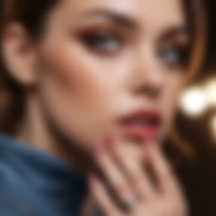 Social media influencers showcasing nail trends