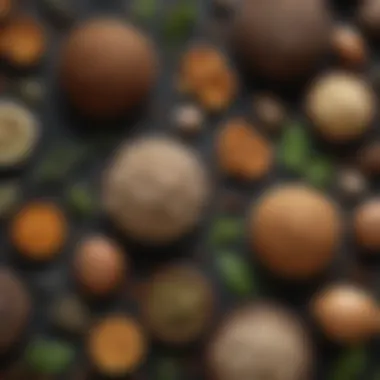 Organic Ingredients in Hair Care Close-up of organic ingredients used in hair care formulations