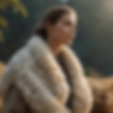 A serene outdoor scene highlighting the natural origins of merino wool.