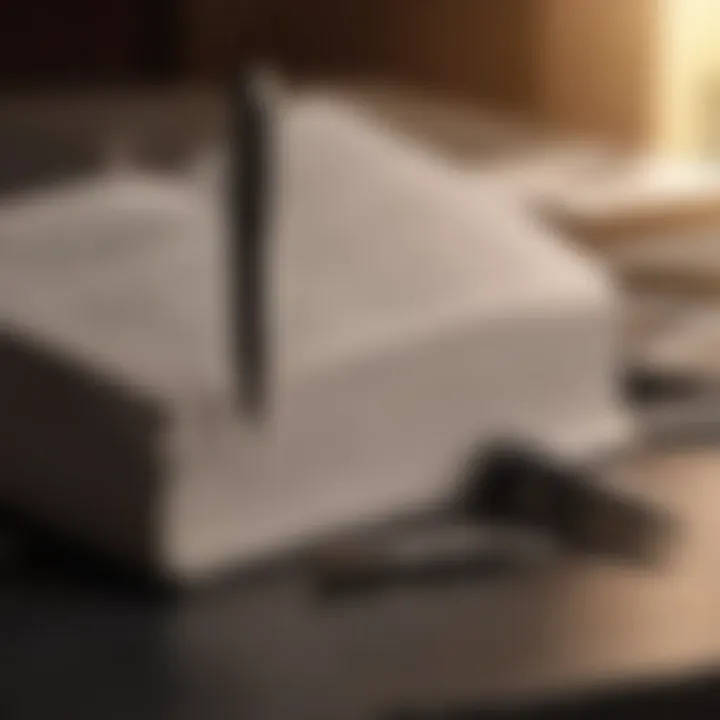 A reflective journal with a pen, symbolizing personal growth