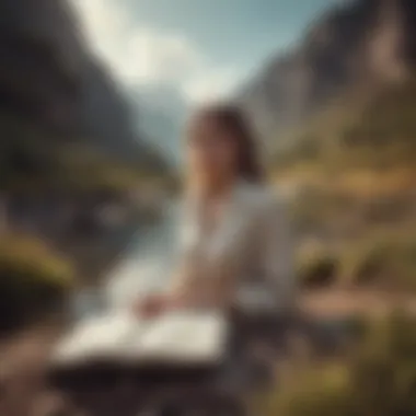 A serene landscape representing the journey of self-discovery