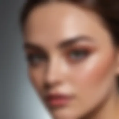 Stylish display of post-care essentials following eyebrow tattoo peel-off treatment.