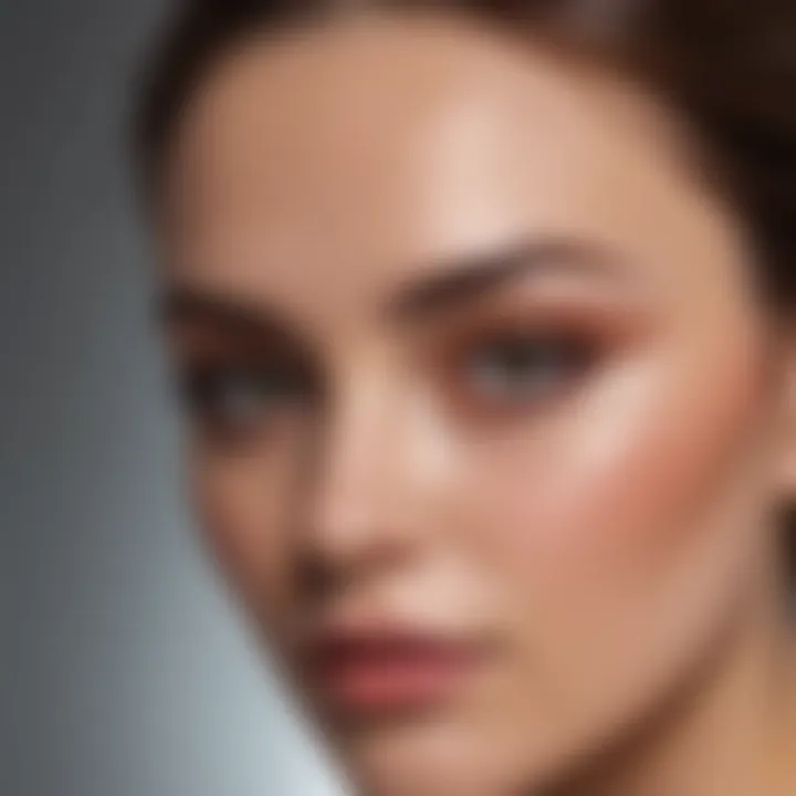 Stylish display of post-care essentials following eyebrow tattoo peel-off treatment.