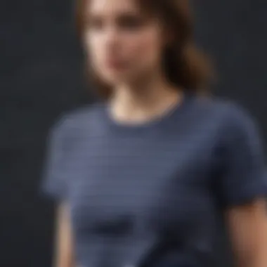 Casual Styling Inspiration Navy stripe t-shirt styled for a casual outing