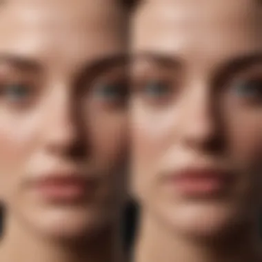 Before and after images showcasing treatment success