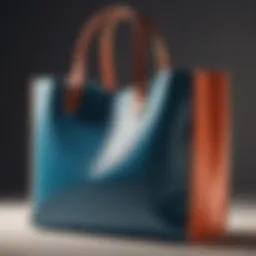 Elegant spring tote bag in vibrant colors