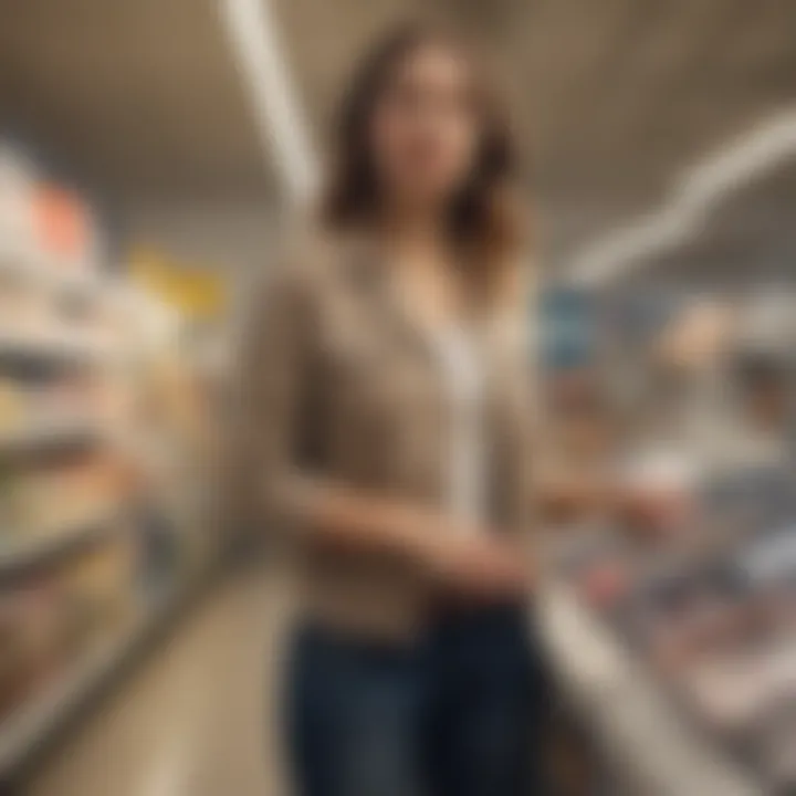 A shopper using Old Navy coupons at checkout