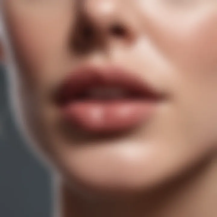 A serene setting showcasing consistent lip hydration routine