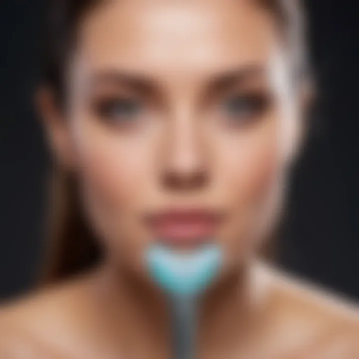 A sleek electric device designed for facial hair removal, showcasing its modern design.