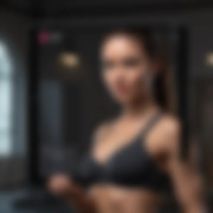 Personalized workout plan on a tablet