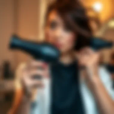 Effective Styling Techniques Demonstrating effective techniques for styling short fine hair