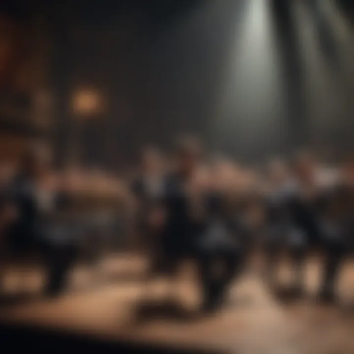 Orchestra playing for a Broadway show