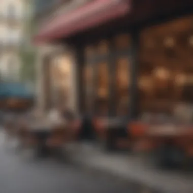 Quaint Parisian Café A quaint Parisian café bustling with locals