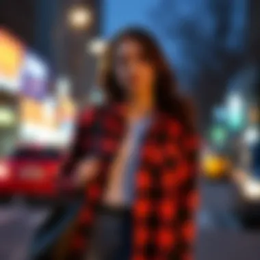 Chic flannel ensemble perfect for casual outings