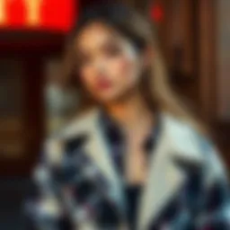 Elegant flannel layering showcasing adaptability in fashion