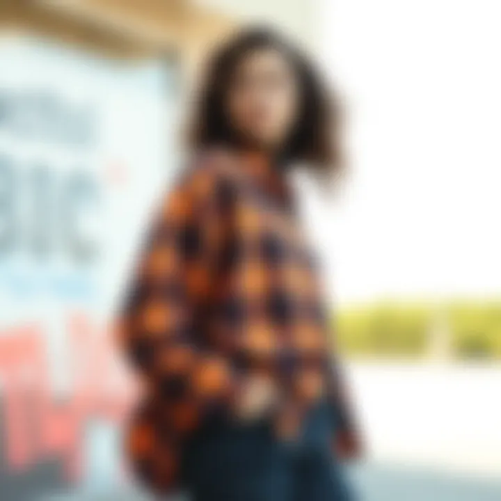 Fashion-forward flannel incorporated into sustainable fashion