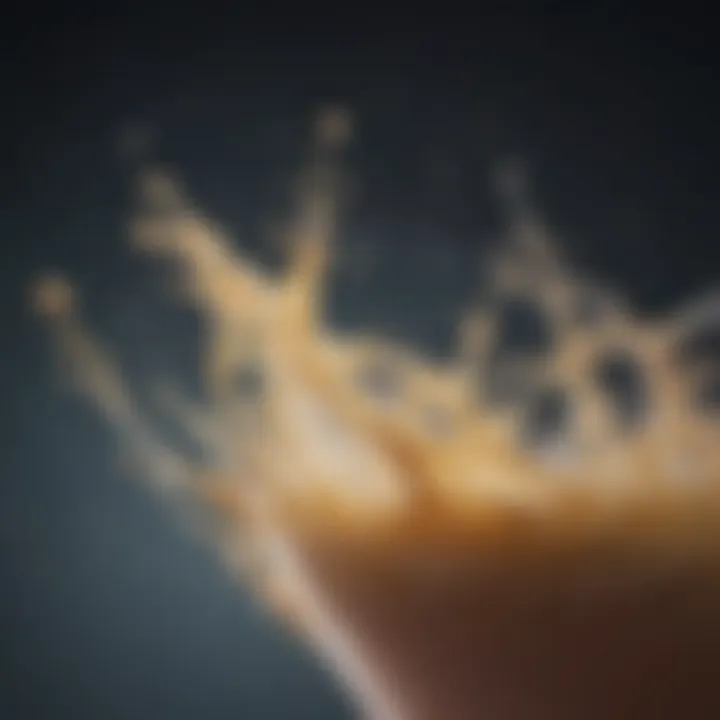 Close-up of a luxurious conditioner pouring into a hand