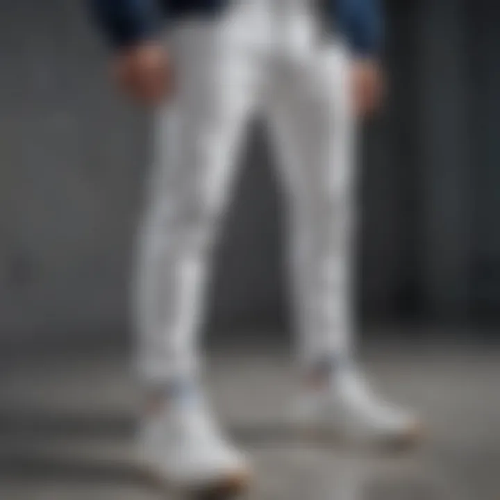 Sporty outfit showcasing white sneakers and boyfriend jeans