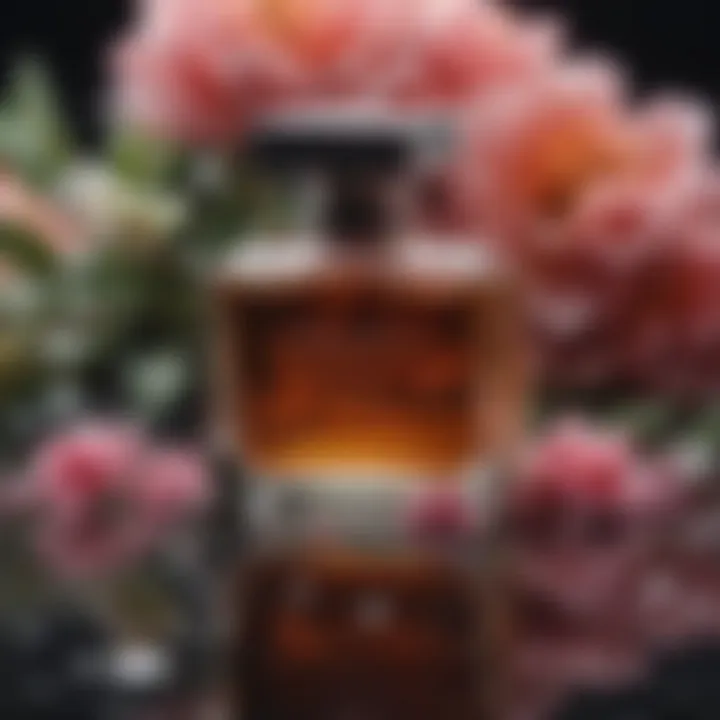A close-up of fragrant floral ingredients used in perfume making