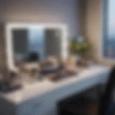 Trendy Display in Modern Vanity Trendy display of Readaeer organizers in a modern vanity setup