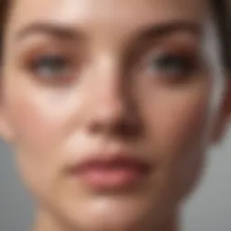 Close-up of healthy skin texture