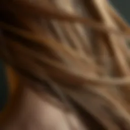 Illustration of healthy hair strands
