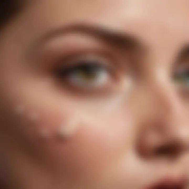 Representation of skin layers showing retinoids absorption