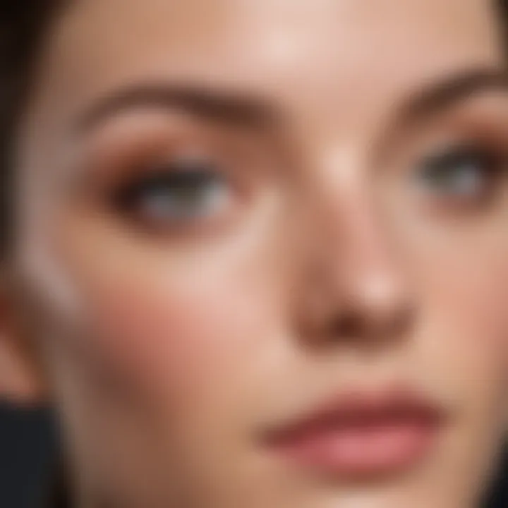 Application technique of retinol on forehead area