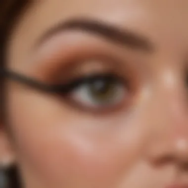 Intricate Eye Makeup Application Artist applying intricate eye makeup with precision