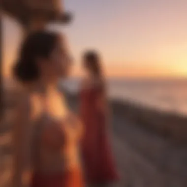 Classic Romantic Sunset A classic romantic scene showcasing a sunset backdrop.